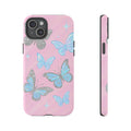Y2K Butterfly Pink iPhone Case – Glitter Aesthetic