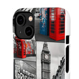 Graffiti Phone Case: London Skyline, Neon Accents, Edgy Styl - Phone Case by Printify | Unique designs from ArteoDesign