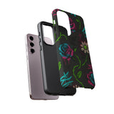 Urban Floral Graffiti Phone Case – Neon Street Art Vibes for iPhone & Samsung