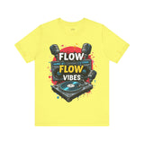 Flow Vibes T-Shirt – Vintage Boombox and Turntable Hip-Hop Tee