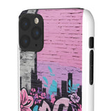 Chic Graffiti Phone Case - Feminine Urban Style for Girls