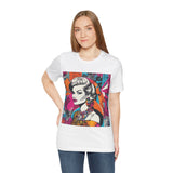 Neon Throwback Retro Tee - Women's Graffiti-Inspired