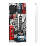 Graffiti Phone Case: London Skyline, Neon Accents, Edgy Styl - Phone Case by Printify | Unique designs from ArteoDesign