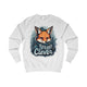 Street Clever Blue Sweatshirt – Fox with Headphones Design