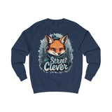 Street Clever Blue Sweatshirt – Fox with Headphones Design