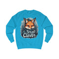 Street Clever Blue Sweatshirt – Fox with Headphones Design