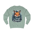 Street Clever Blue Sweatshirt – Fox with Headphones Design