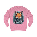 Street Clever Blue Sweatshirt – Fox with Headphones Design