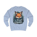 Street Clever Blue Sweatshirt – Fox with Headphones Design
