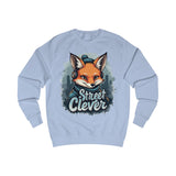 Street Clever Blue Sweatshirt – Fox with Headphones Design