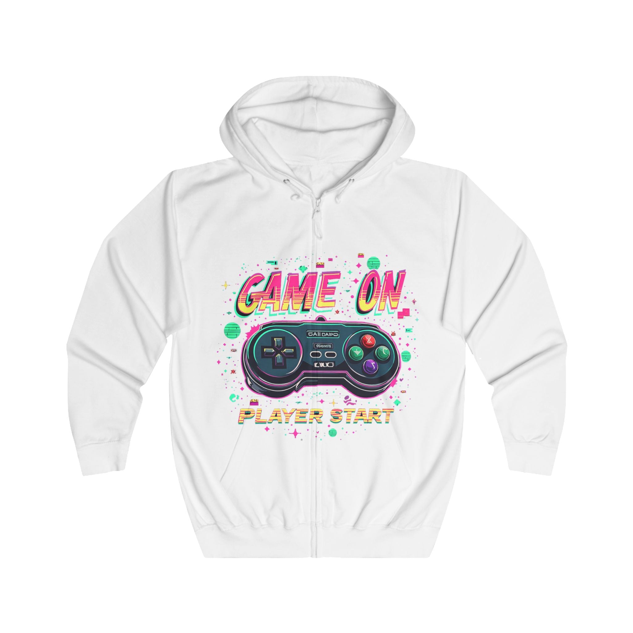 "Game On" Retro Gaming Hoodie – Classic Controller Design