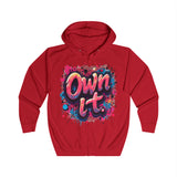 Bold Graffiti Own It Hoodie - Women's Streetwear