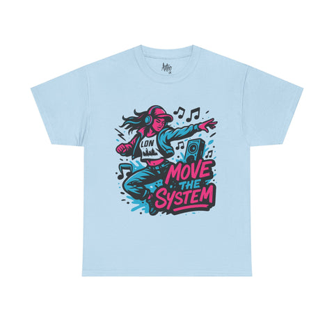 Move the System T-Shirt – White Urban Music Tee UK