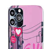 Streetwear Graffiti Phone Case for Girls - Soft and Bold Style