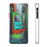 Urban Graffiti Phone Case - Gritty Streetwear for Boys