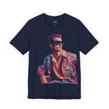 Retro Cool Graphic Tee - Vintage Style Portrait T-Shirt