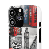 Graffiti Phone Case: London Skyline, Neon Accents, Edgy Styl - Phone Case by Printify | Unique designs from ArteoDesign