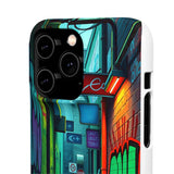 Urban Graffiti Chic: London Skyline Phone Case for Girls - Phone Case by Printify | Unique designs from ArteoDesign