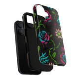 Urban Floral Graffiti Phone Case – Neon Street Art Vibes for iPhone & Samsung