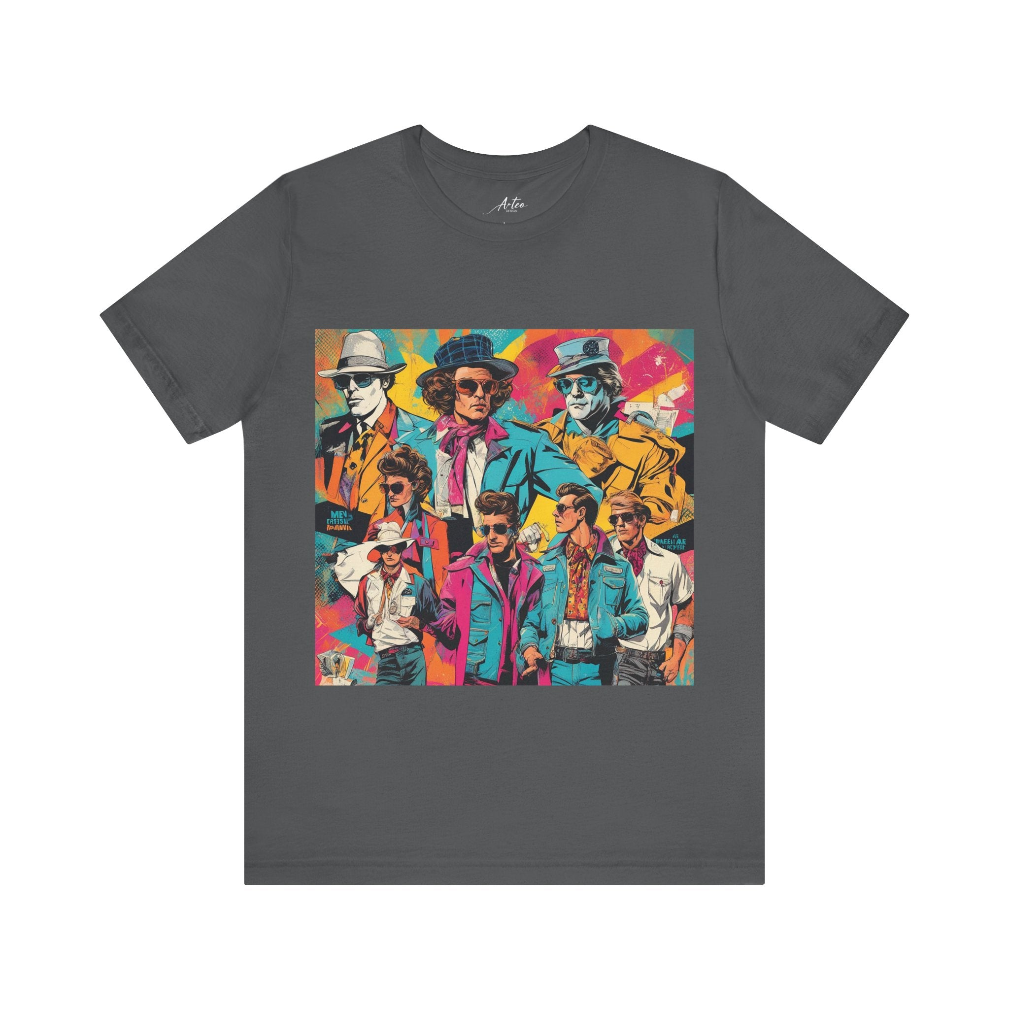 Retro Pop Culture T-Shirt for Men - Bold 90s Hip-Hop Throwback Style