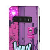 Graffiti Phone Case: Urban Chic for Girls with a Twist - Phone Case by Printify | Unique designs from ArteoDesign