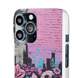 Chic Graffiti Phone Case - Feminine Urban Style for Girls