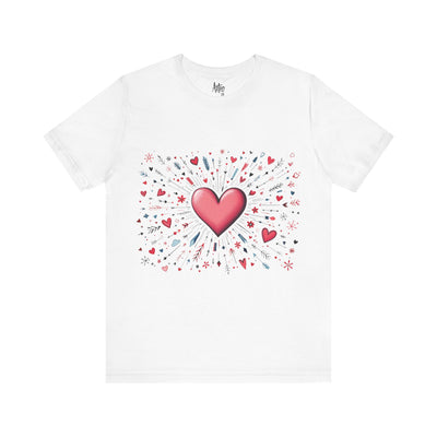Radiant Heart Graphic T-Shirt in Bold Pink