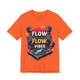 Flow Vibes T-Shirt – Vintage Boombox and Turntable Hip-Hop Tee