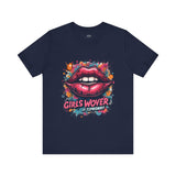 Bold Pink Graphic T-Shirt – Lip Art Design for Women