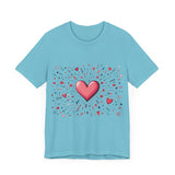 Radiant Heart Graphic T-Shirt - Bold Pink Style