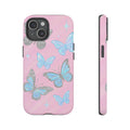 Y2K Butterfly Pink iPhone Case – Glitter Aesthetic