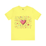 Radiant Heart Graphic T-Shirt - Bold Pink Style