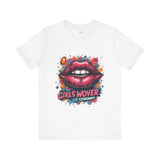 Bold Pink Graphic T-Shirt – Lip Art Design for Women