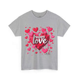 Forever Love Sweatshirt: Heart-Themed Unisex Fashion - T-Shirt by Printify | Unique designs from ArteoDesign