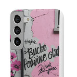 Graffiti Phone Case: Urban Chic with a Feminine Twist - Phone Case by Printify | Unique designs from ArteoDesign