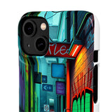 Urban Graffiti Chic: London Skyline Phone Case for Girls - Phone Case by Printify | Unique designs from ArteoDesign