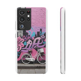 Chic Graffiti Phone Case - Feminine Urban Style for Girls