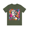 Neon Throwback Retro Tee - Women's Graffiti-Inspired