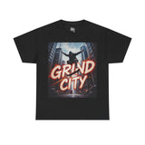 Grind City T-Shirt – Black Urban Skate Graphic Tee UK
