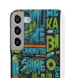 Graffiti Chic Phone Case: Urban Style with a Feminine Twist - Phone Case by Printify | Unique designs from ArteoDesign