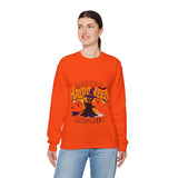 Halloween Sweatshirt – Spooky Witch and Ghosts Design