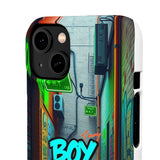 Urban Graffiti Phone Case for Boys - Gritty Streetwear Style