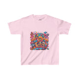 Vibrant Abstract Art T-Shirt – Colorful Cartoon Street Style