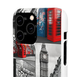 Graffiti Phone Case: London Skyline, Neon Accents, Edgy Styl - Phone Case by Printify | Unique designs from ArteoDesign