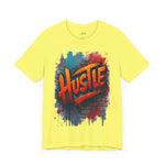 Hustle Tee - Bold Graffiti Streetwear with Vibrant Vibes