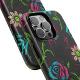 Urban Floral Graffiti Phone Case – Neon Street Art Vibes for iPhone & Samsung