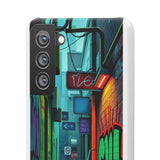 Urban Graffiti Chic: London Skyline Phone Case for Girls - Phone Case by Printify | Unique designs from ArteoDesign