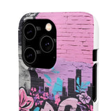 Chic Graffiti Phone Case - Feminine Urban Style for Girls