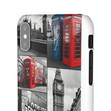 Graffiti Phone Case: London Skyline, Neon Accents, Edgy Styl - Phone Case by Printify | Unique designs from ArteoDesign