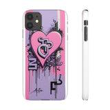 Graffiti Phone Case: Urban Chic for Girls with London Skylin - Phone Case by Printify | Unique designs from ArteoDesign